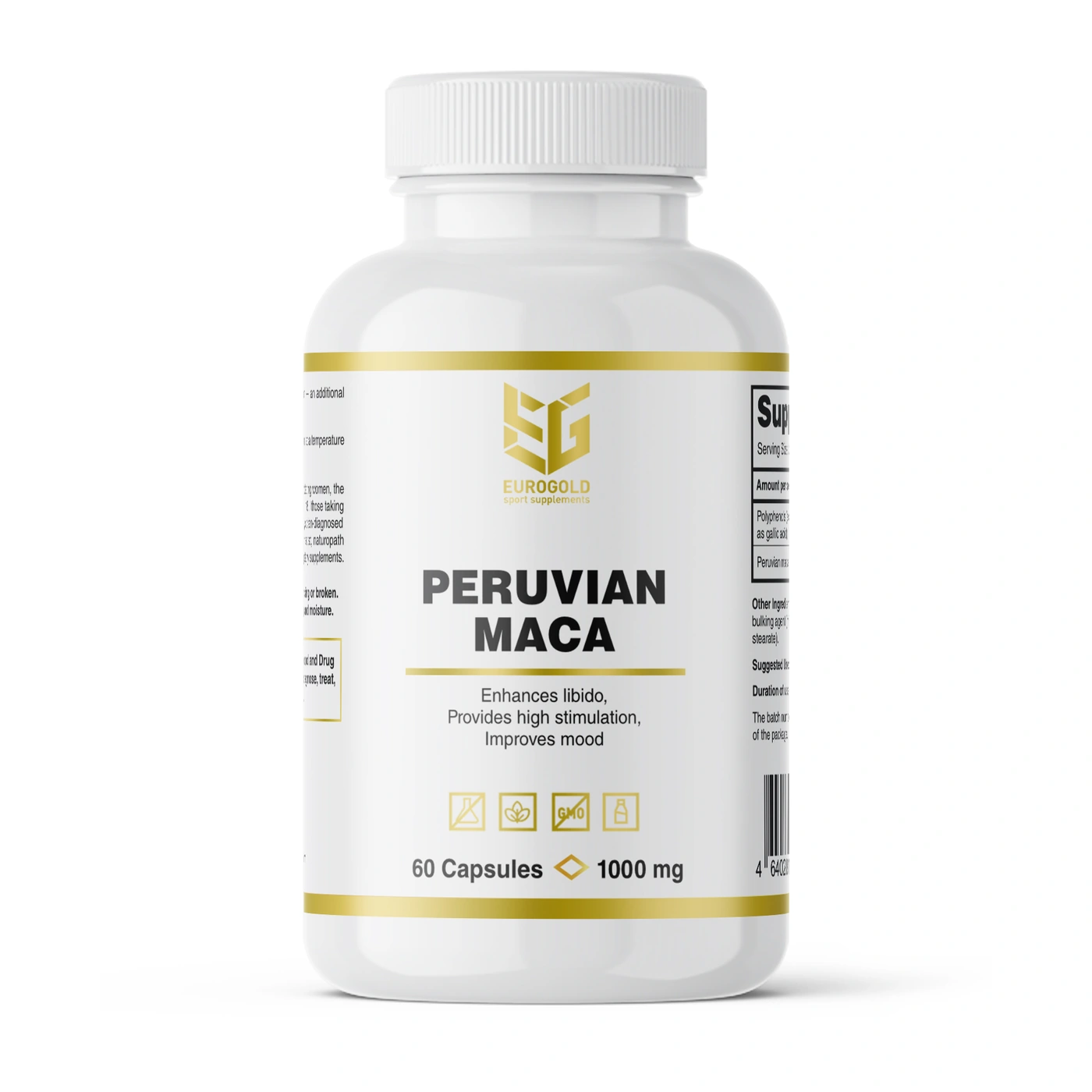 Peruvian Maca — лицевая сторона банки